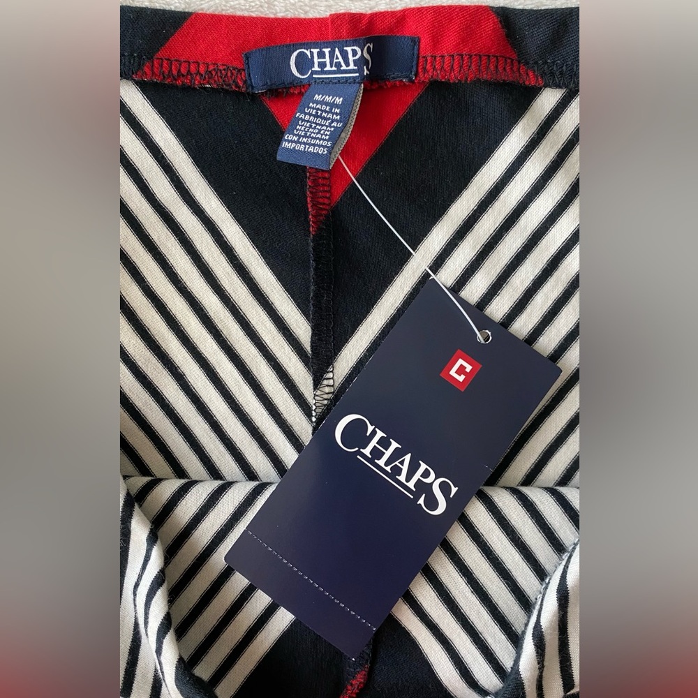 Chaps Chevron Maxi Skirt 100% cotton sz Medium new with Tags - Picture 9 of 14